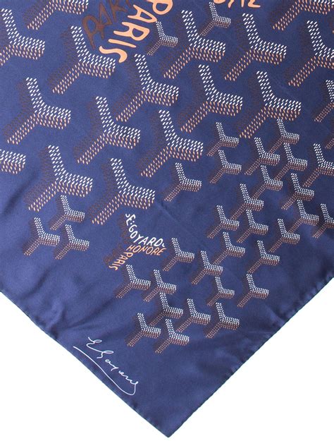 Goyard silk scarf